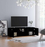 VidaXL Tv-meubel 120x34x37 cm bewerkt hout zwart