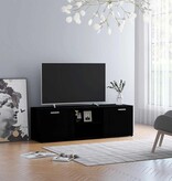 VidaXL Tv-meubel 120x34x37 cm bewerkt hout zwart