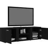 VidaXL Tv-meubel 120x34x37 cm bewerkt hout zwart