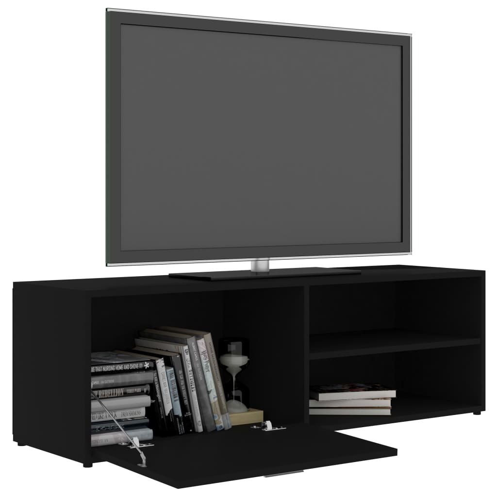 VidaXL Tv-meubel 120x34x37 cm bewerkt hout zwart
