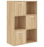 VidaXL Opbergkast 60x29,5x90 cm bewerkt hout sonoma eikenkleurig