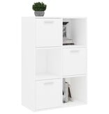 VidaXL Opbergkast 60x29,5x90 cm bewerkt hout wit