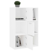 VidaXL Opbergkast 60x29,5x90 cm bewerkt hout wit