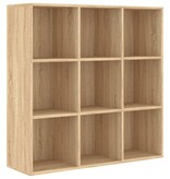VidaXL Boekenkast 98x29x97,5 cm bewerkt hout sonoma eikenkleurig