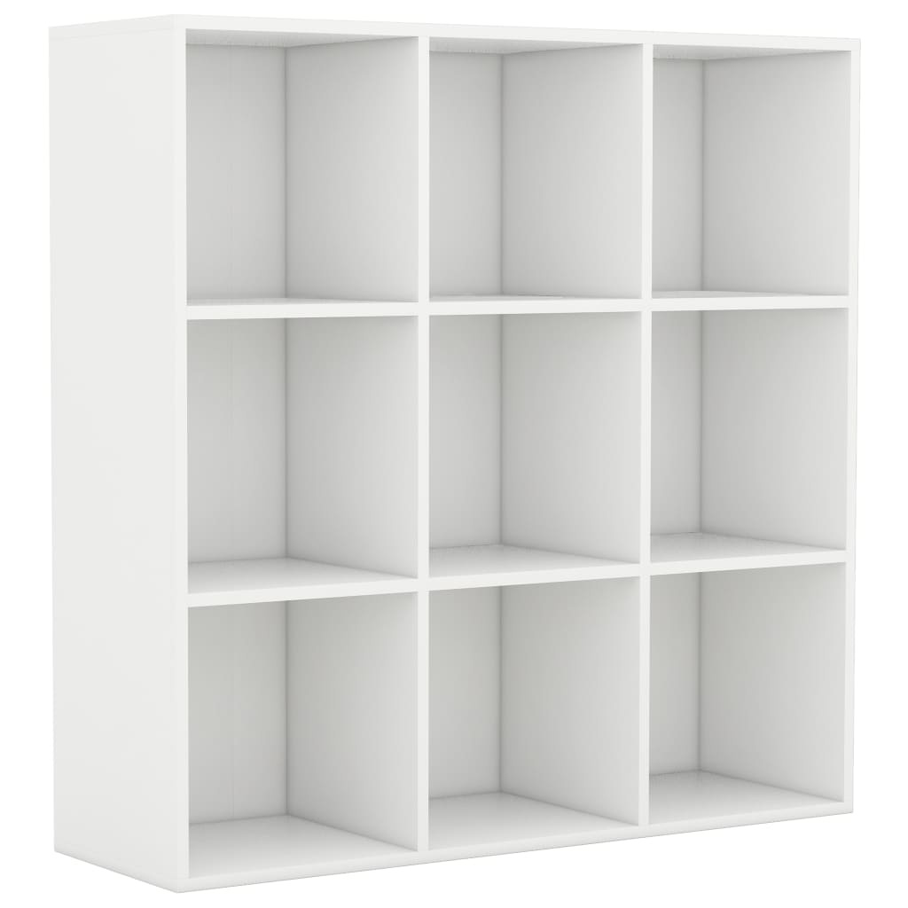 VidaXL Boekenkast 98x30x98 cm spaanplaat wit