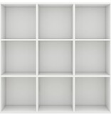 VidaXL Boekenkast 98x30x98 cm spaanplaat wit
