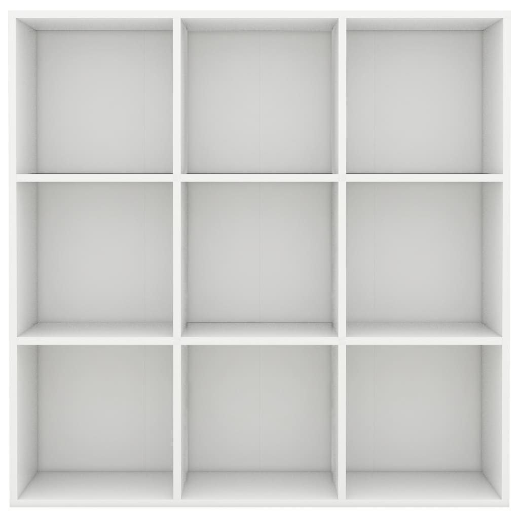 VidaXL Boekenkast 98x30x98 cm spaanplaat wit