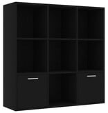 VidaXL Boekenkast 98x30x98 cm bewerkt hout zwart