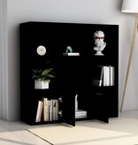 VidaXL Boekenkast 98x30x98 cm bewerkt hout zwart
