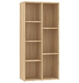 VidaXL Boekenkast 50x25x106 cm bewerkt hout sonoma eikenkleurig