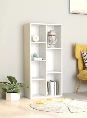 VidaXL Boekenkast 50x25x106 cm bewerkt hout wit
