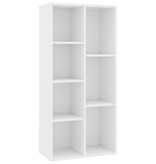 VidaXL Boekenkast 50x25x106 cm bewerkt hout wit