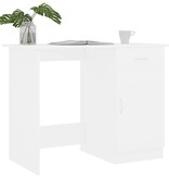 VidaXL Bureau 100x50x76 cm bewerkt hout wit