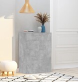 VidaXL Schoenenkast 60x35x84 cm bewerkt hout betongrijs