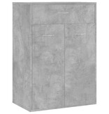 VidaXL Schoenenkast 60x35x84 cm bewerkt hout betongrijs