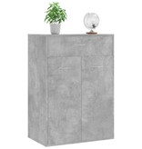 VidaXL Schoenenkast 60x35x84 cm bewerkt hout betongrijs