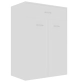 VidaXL Schoenenkast 60x35x84 cm bewerkt hout wit