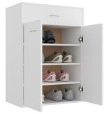 VidaXL Schoenenkast 60x35x84 cm bewerkt hout wit