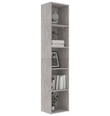 VidaXL Boekenkast 40x30x189 cm bewerkt hout betongrijs
