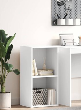 VidaXL Boekenkast 40x30x76,5 cm bewerkt hout wit