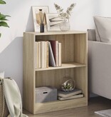 VidaXL Boekenkast 60x24x74,5 cm bewerkt hout sonoma eikenkleurig