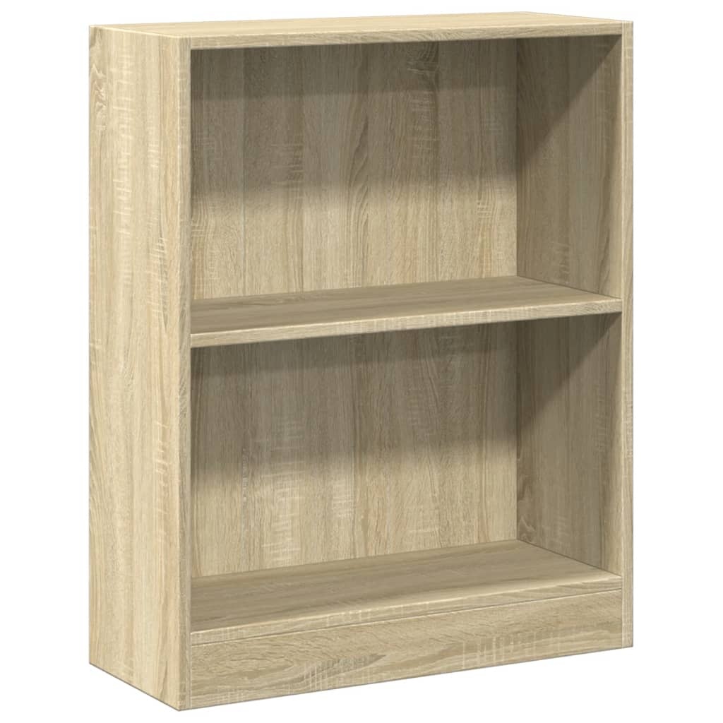VidaXL Boekenkast 60x24x74,5 cm bewerkt hout sonoma eikenkleurig
