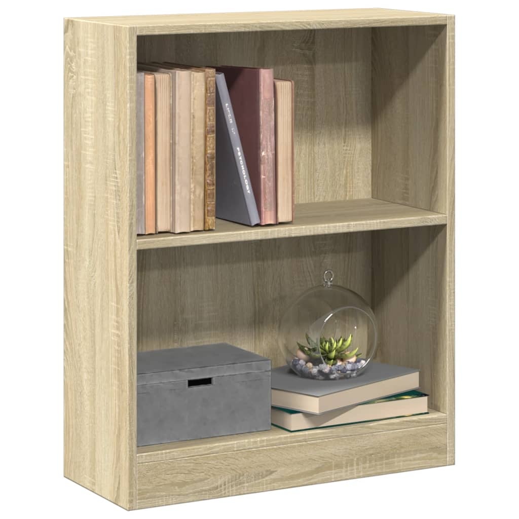 VidaXL Boekenkast 60x24x74,5 cm bewerkt hout sonoma eikenkleurig