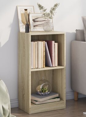 VidaXL Boekenkast 40x24x75 cm bewerkt hout sonoma eikenkleurig