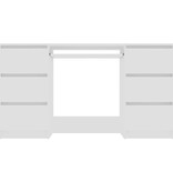 VidaXL Schrijftafel 140x50x77 cm bewerkt hout wit