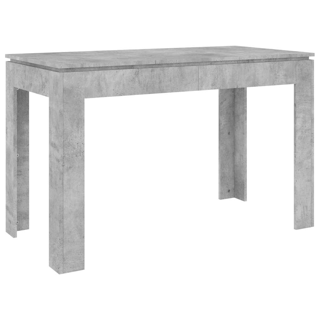 VidaXL Eettafel 120x60x76 cm spaanplaat betongrijs