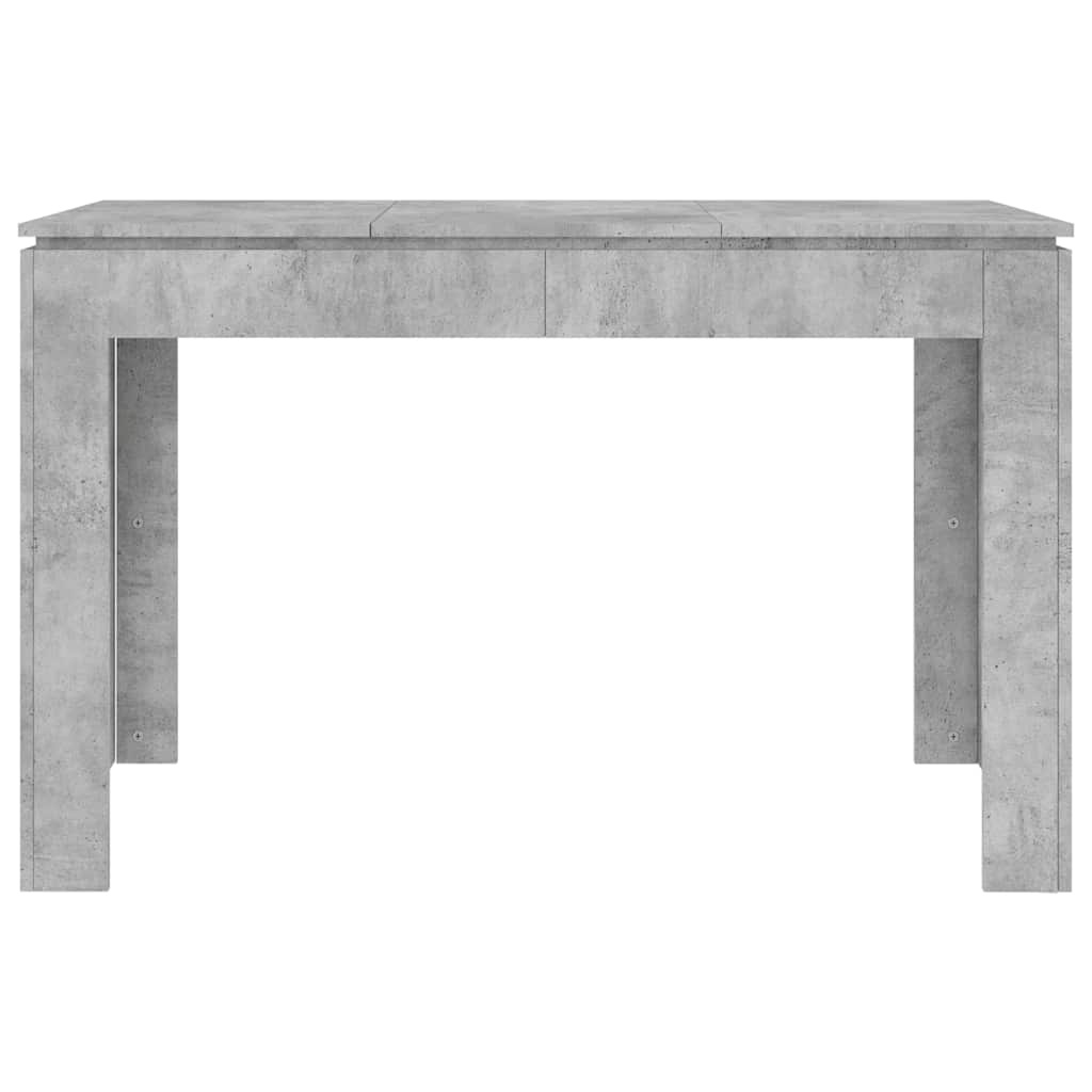VidaXL Eettafel 120x60x76 cm spaanplaat betongrijs