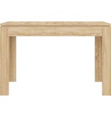 VidaXL Eettafel 120x60x76 cm bewerkt hout sonoma eikenkleurig