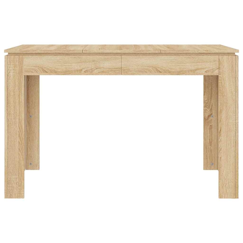 VidaXL Eettafel 120x60x76 cm bewerkt hout sonoma eikenkleurig