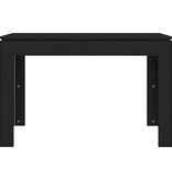 VidaXL Eettafel 120x60x76 cm bewerkt hout zwart