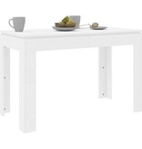 VidaXL Eettafel 120x60x76 cm bewerkt hout wit