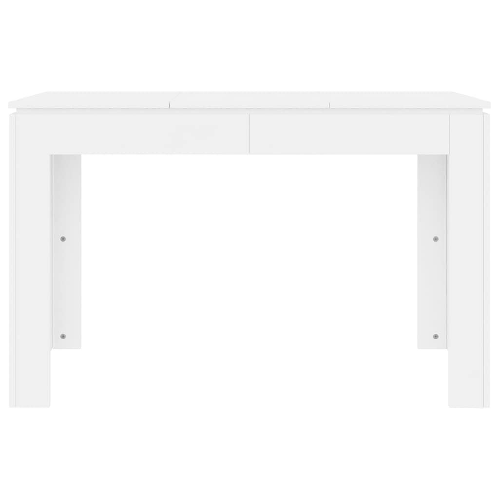 VidaXL Eettafel 120x60x76 cm bewerkt hout wit