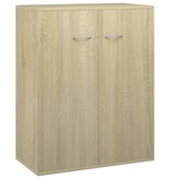 VidaXL Dressoir 60x30x75 cm bewerkt hout sonoma eikenkleurig