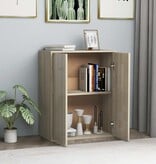 VidaXL Dressoir 60x30x75 cm bewerkt hout sonoma eikenkleurig