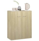 VidaXL Dressoir 60x30x75 cm bewerkt hout sonoma eikenkleurig