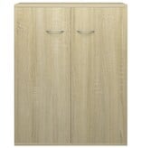 VidaXL Dressoir 60x30x75 cm bewerkt hout sonoma eikenkleurig