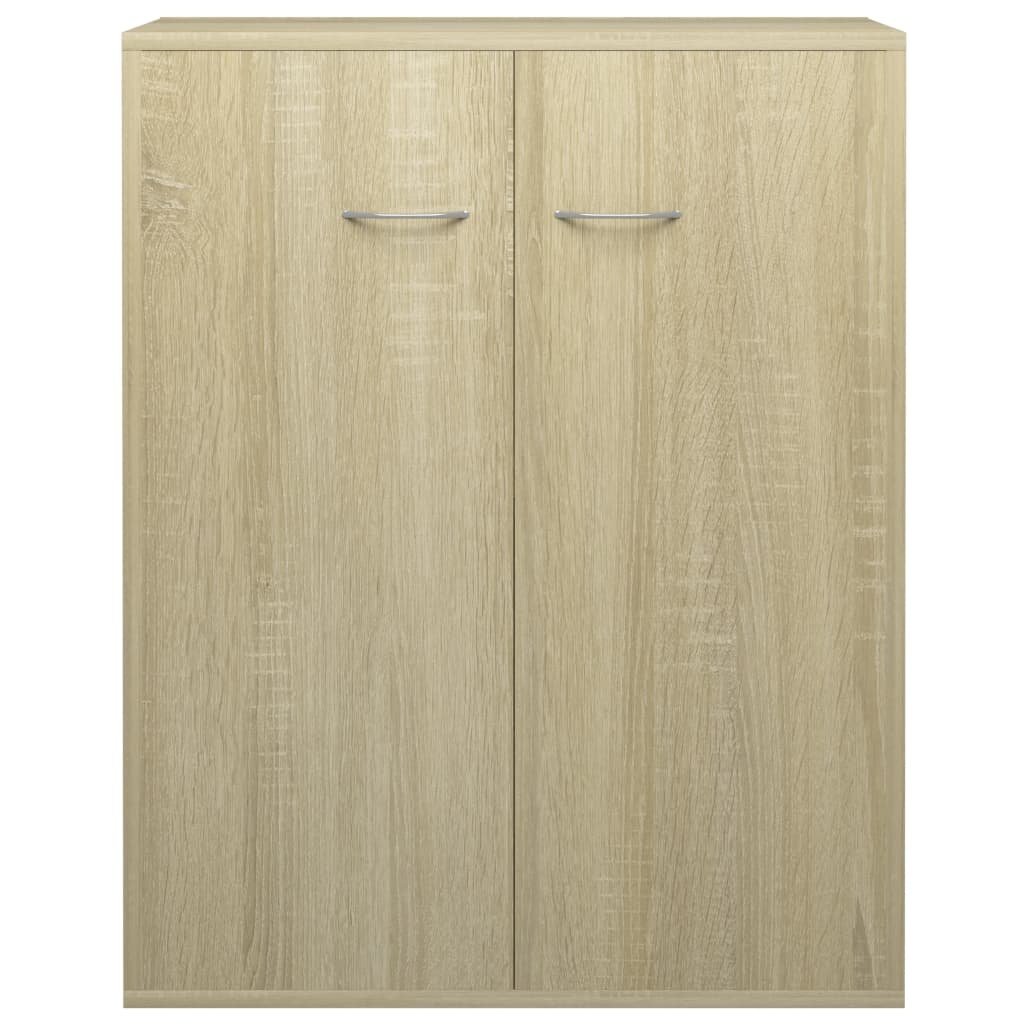 VidaXL Dressoir 60x30x75 cm bewerkt hout sonoma eikenkleurig