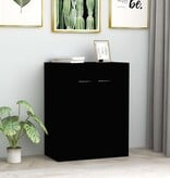VidaXL Dressoir 60x30x75 cm spaanplaat zwart