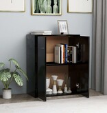 VidaXL Dressoir 60x30x75 cm spaanplaat zwart