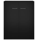 VidaXL Dressoir 60x30x75 cm spaanplaat zwart