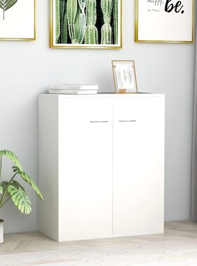 VidaXL Dressoir 60x30x75 cm spaanplaat wit