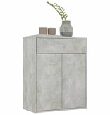 VidaXL Dressoir 60x30x75 cm bewerkt hout betongrijs