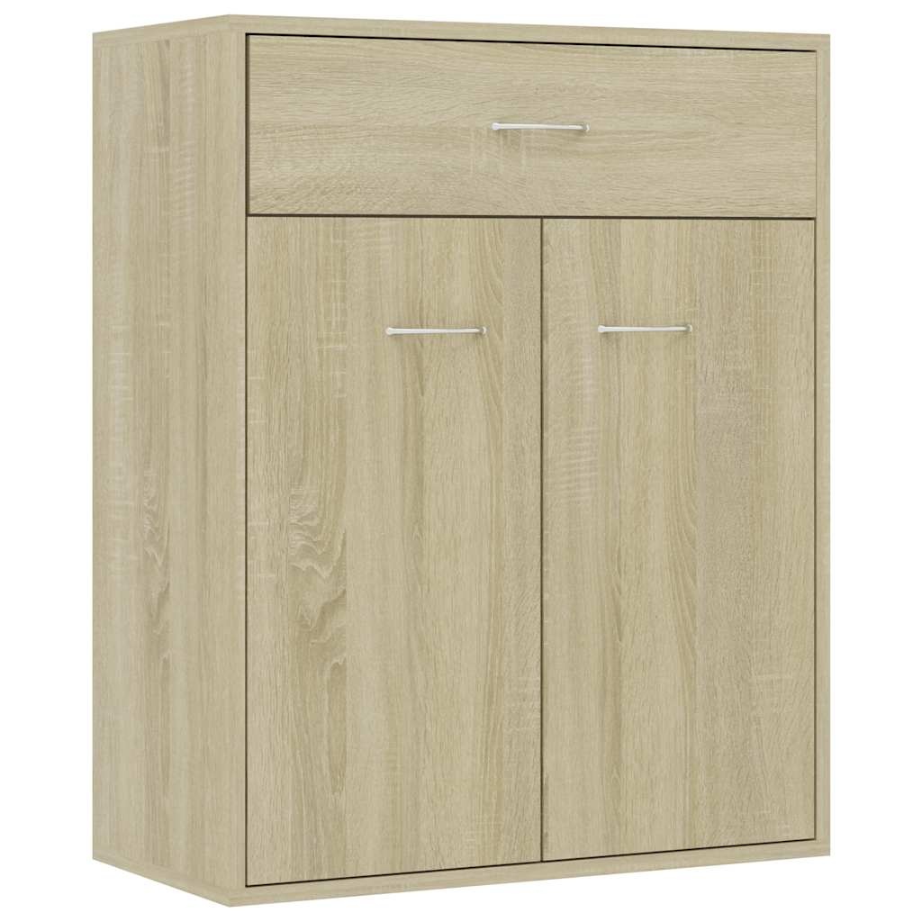 VidaXL Dressoir 60x30x75 cm bewerkt hout sonoma eikenkleurig