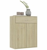 VidaXL Dressoir 60x30x75 cm bewerkt hout sonoma eikenkleurig