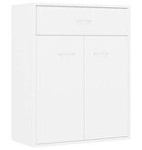 VidaXL Dressoir 60x30x75 cm bewerkt hout wit