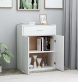 VidaXL Dressoir 60x30x75 cm bewerkt hout wit
